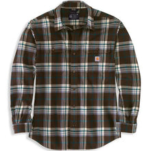 Load image into Gallery viewer, Loose Fit Heavyweight Flannel Long Sleeve Plaid Shirt